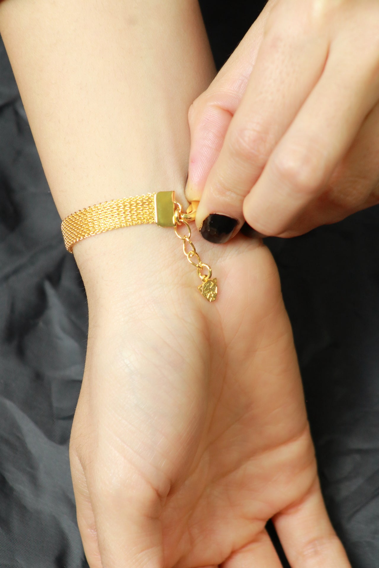 pulsera de baño de oro 18 kilates corazón brazalete mujer glowa
