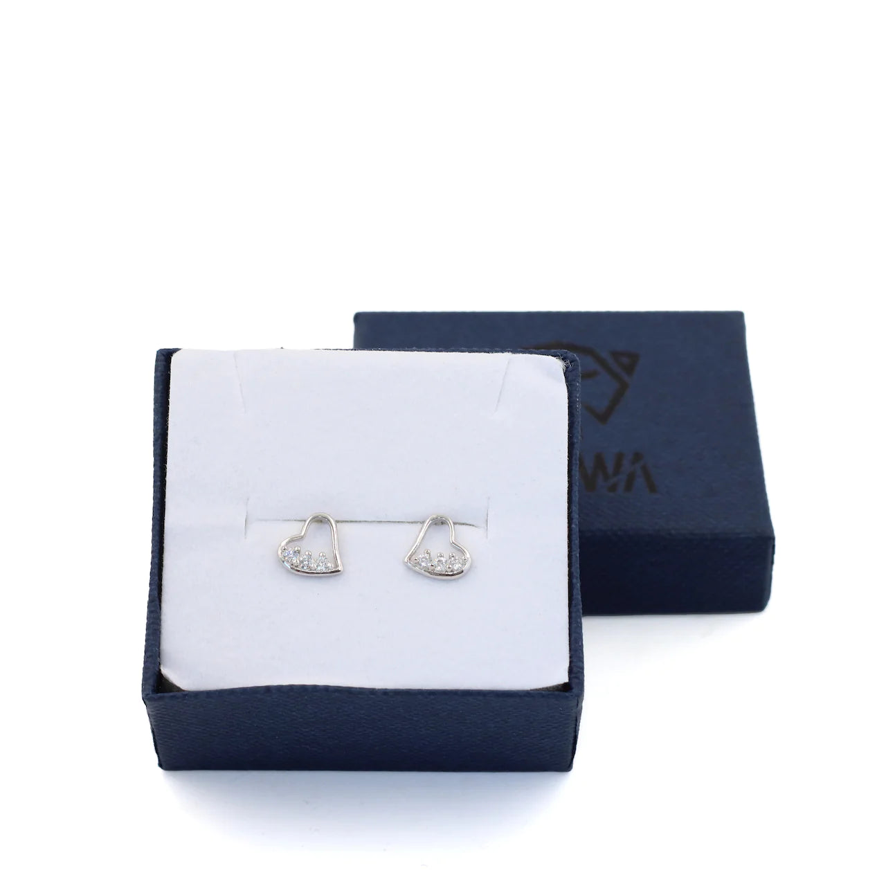 aros de plata .925 corazón broqueles glowa